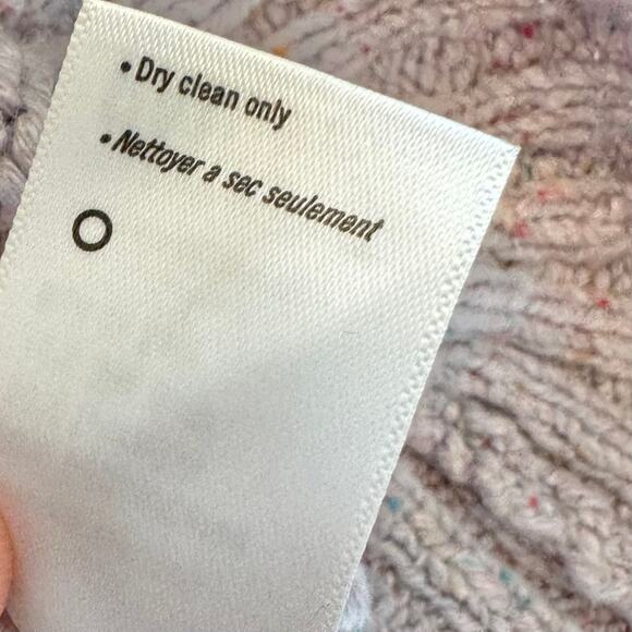 Paige Lavender Joyce Button Up Cardigan Linen Silk Large Puff Long Sleeve - Picture 7 of 13